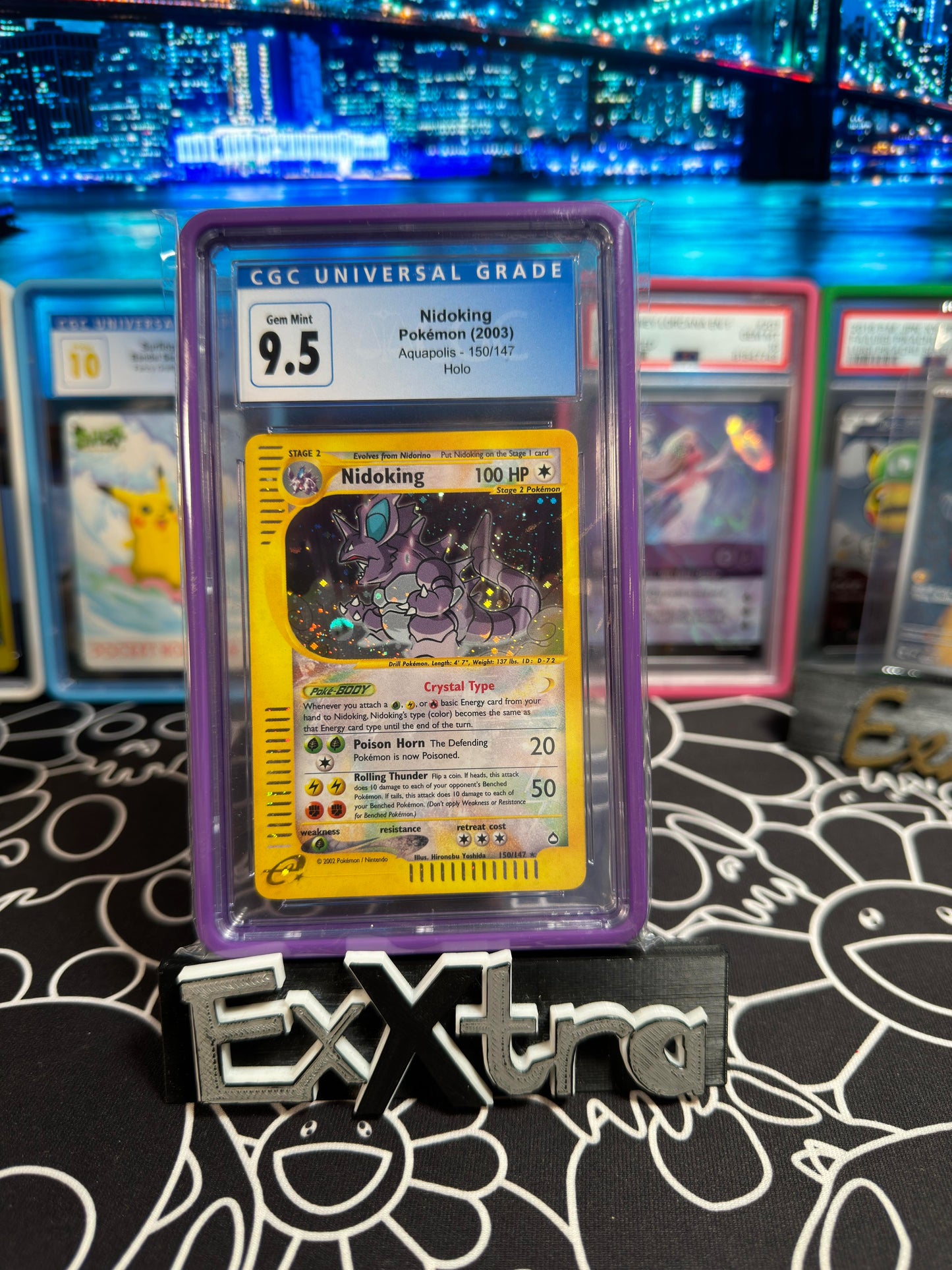 2003 Nidoking Crystal Aquapolis Pokemon Holo