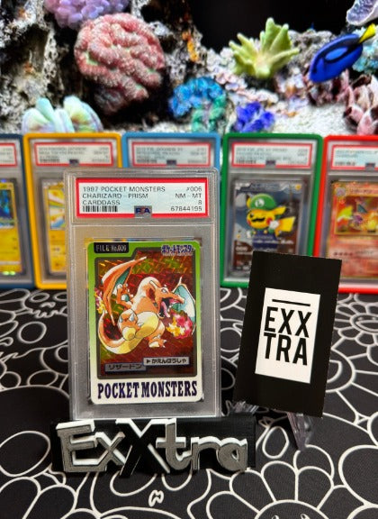 1997 Pocket Monsters Charizard-Prism Carddass PSA NM-MT 8